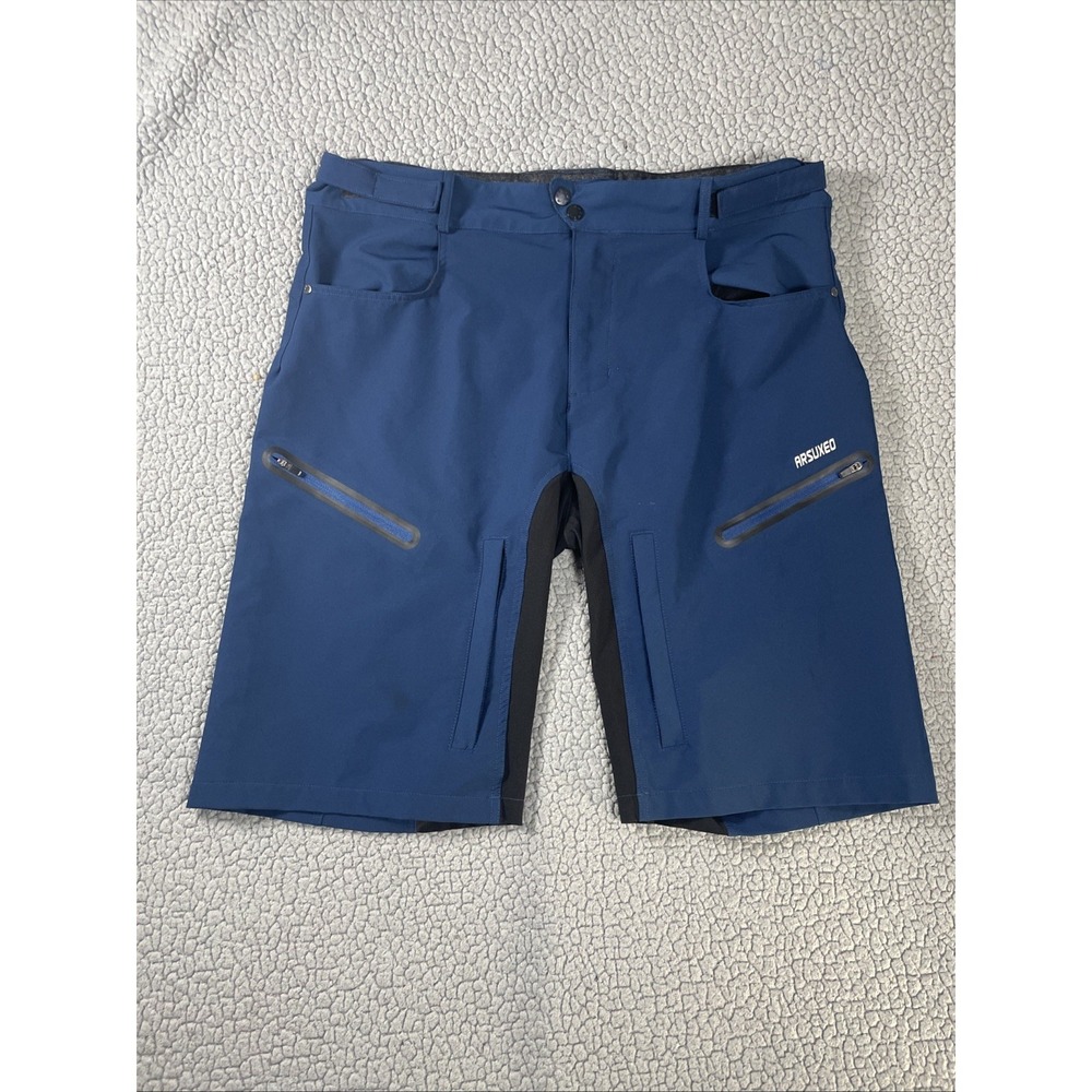 Men's Cycling Shorts Loose Fit MTB Bike Shorts Bicycle Pocket Short Pants